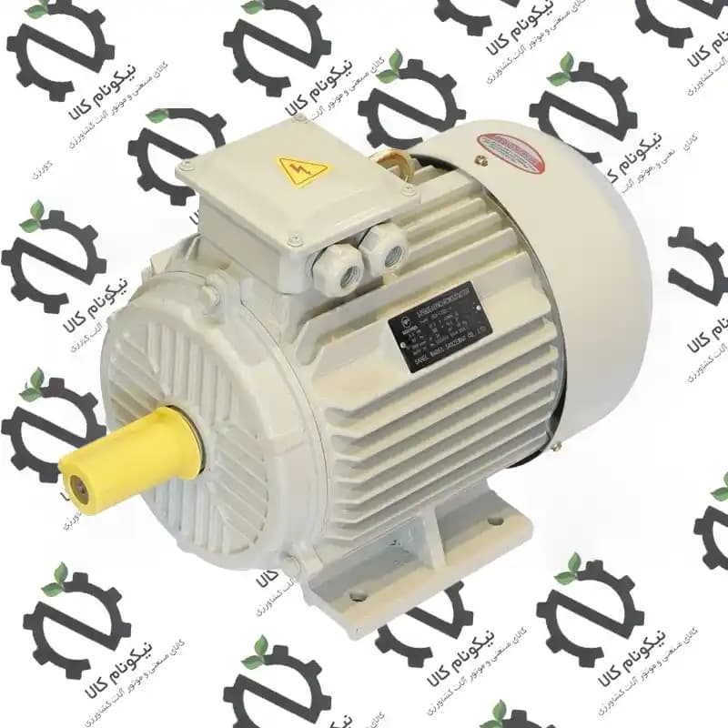 الکتروموتور چینی 5.5 کیلووات (7.5 اسب) سه فاز کلاچ دار 3000 دور پوسته چدن سیم پیچ مس — تصویر ۲
