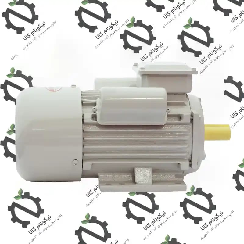 الکتروموتور چینی 1.5 کیلووات (2 اسب) تک فاز 3000 دور پوسته چدن سیم پیچ مس — تصویر ۳