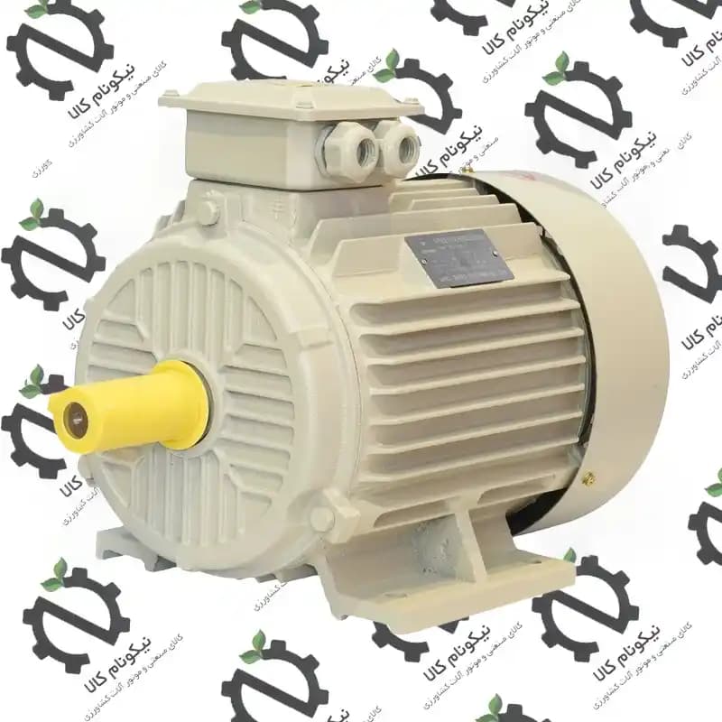 الکتروموتور چینی 7.5 کیلووات (10 اسب) سه فاز 3000 دور پوسته چدن سیم پیچ مس — تصویر ۳