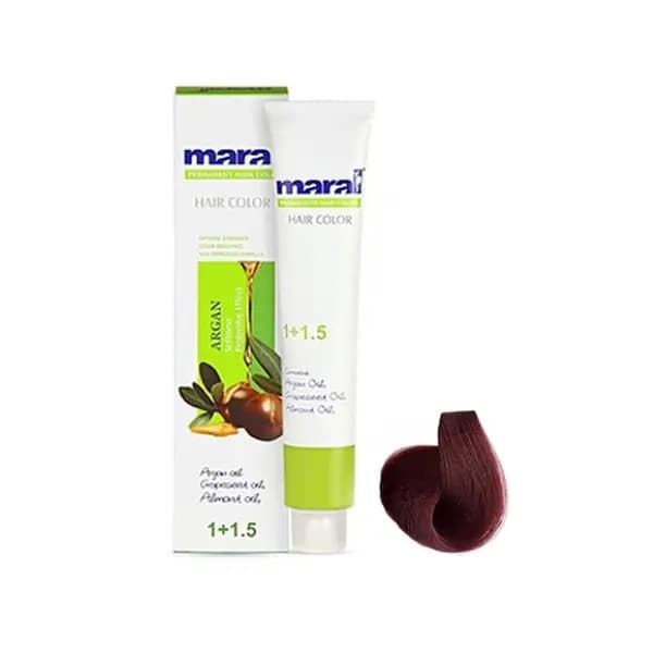 رنگ مو مارال (Maral) شماره 5.69 رنگ یاقوتی شرابی روشن حجم 100 میلی‌لیتر