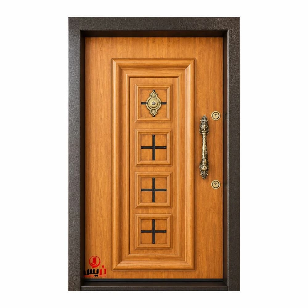 درب ضد سرقت چوبی کد 1118