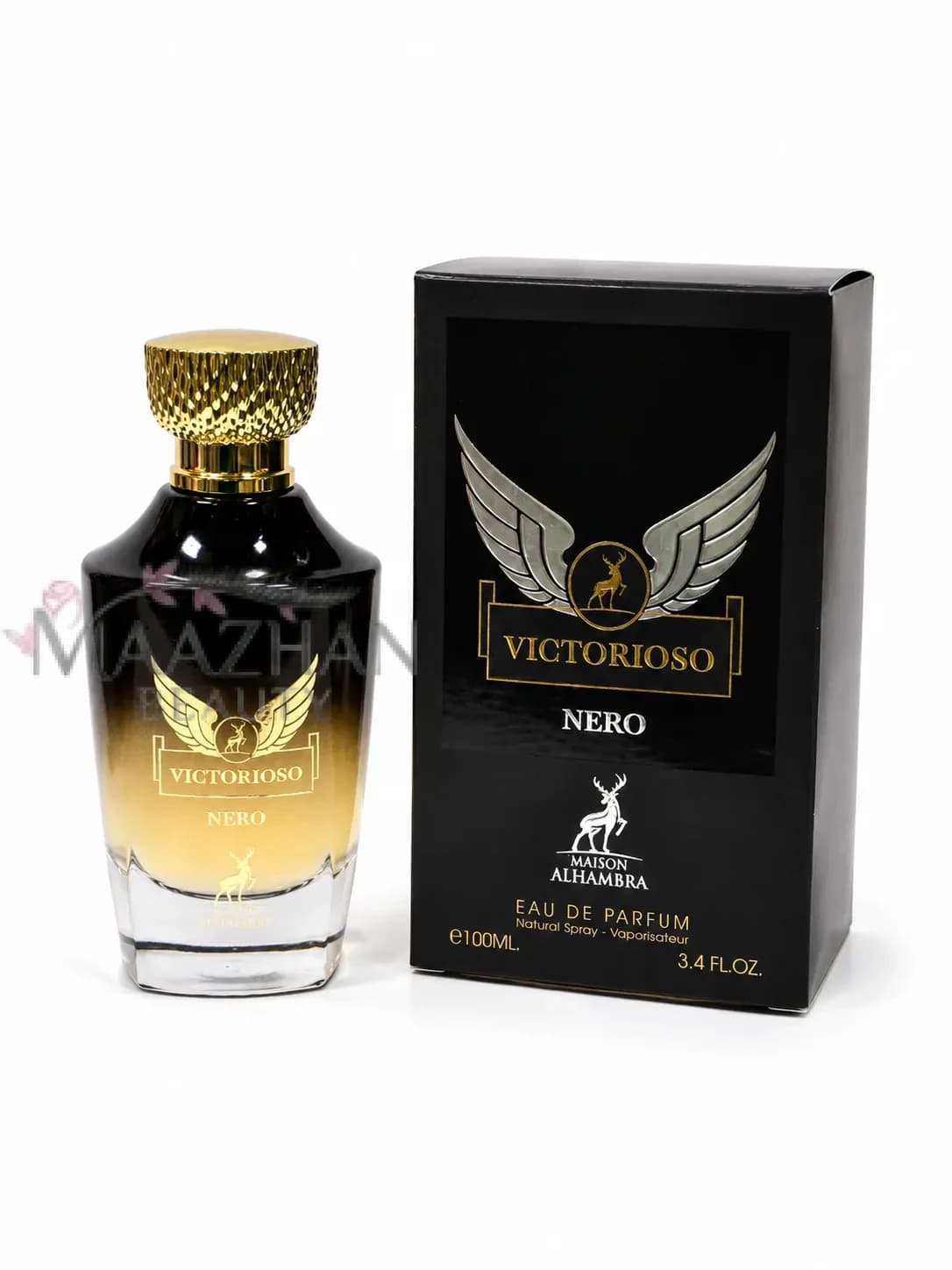عطر ادکلن مردانه ویکتوریوسو نرو الحمبرا با رایحه مشابه اینوکتوس ویکتوری پاکو رابان 100 میل — تصویر ۲