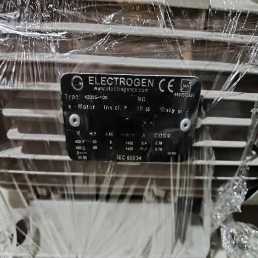 الکترو موتور 4 اسب 3 کیلو وات 1450 دور برند الکتروژن — تصویر ۴