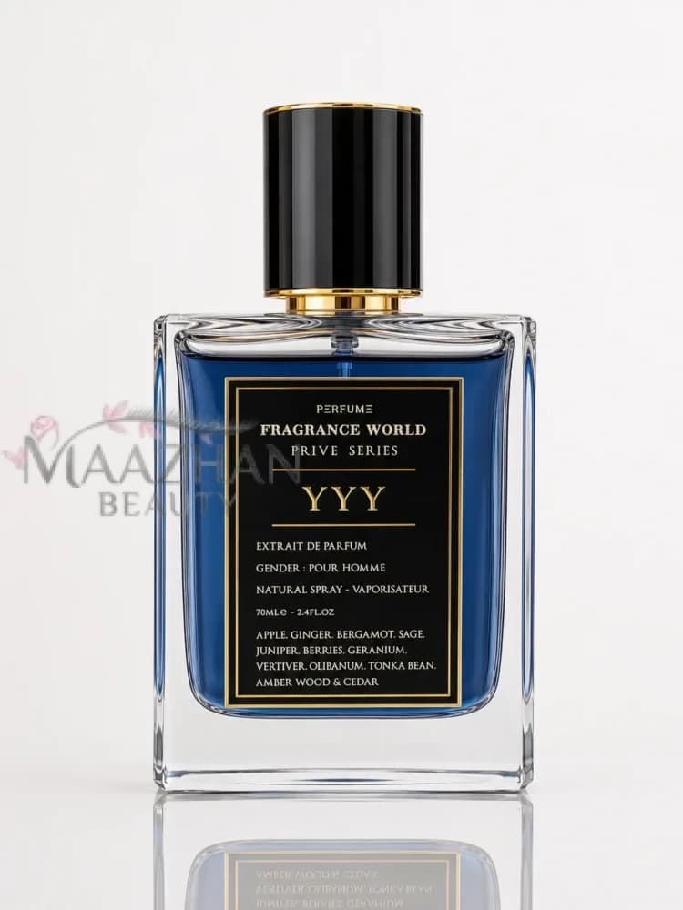 ادکلن پرایو سری YYY فرگرانس ورد 70 میل | prive series YYY Fragrance World ادکلن مردانه خوشبو و شیک — تصویر ۳