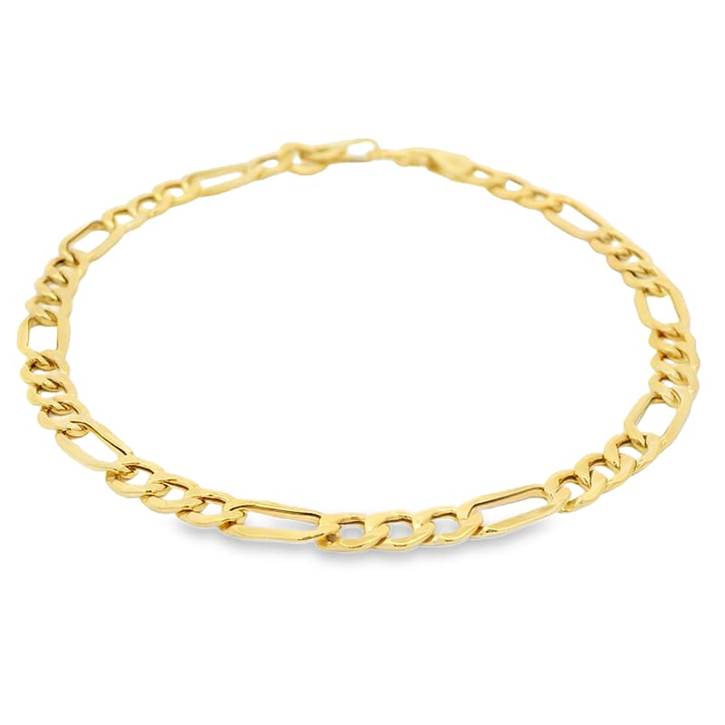دستبند طلا زنانه فیگارو قفل مدبر wb1374 — تصویر ۳