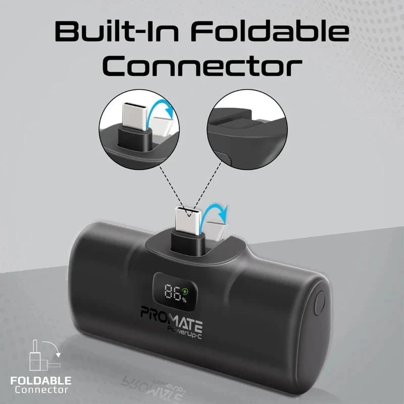 پاوربانک برند پرومیت مدل POWERUP-C ظرفیت 5000 میلی‌آمپرساعت — تصویر ۴