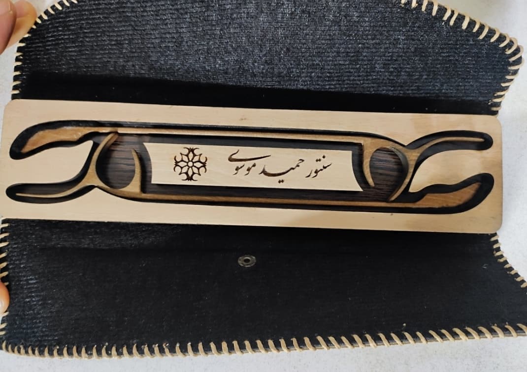 جعبه مضراب سنتور چرمی موسوی — تصویر ۲