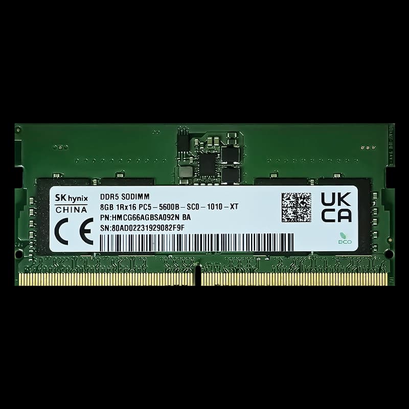 رم لپ تاپ اس کی هاینیکس SK hynix HMCG66AGBSA 8GB DDR5 5600MHz