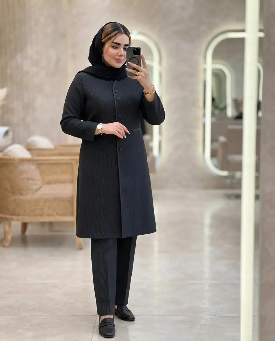 مانتو شلوار اداری دیبا ✨️(ارسال یکهفته ی کاری) — تصویر ۱۲