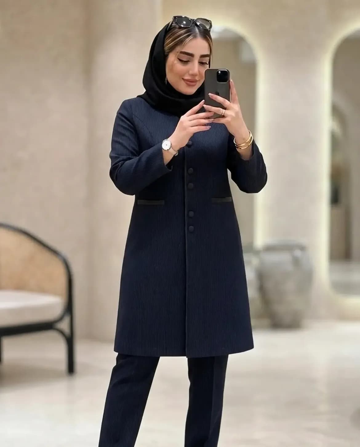 مانتو شلوار اداری دیبا ✨️(ارسال یکهفته ی کاری) — تصویر ۴