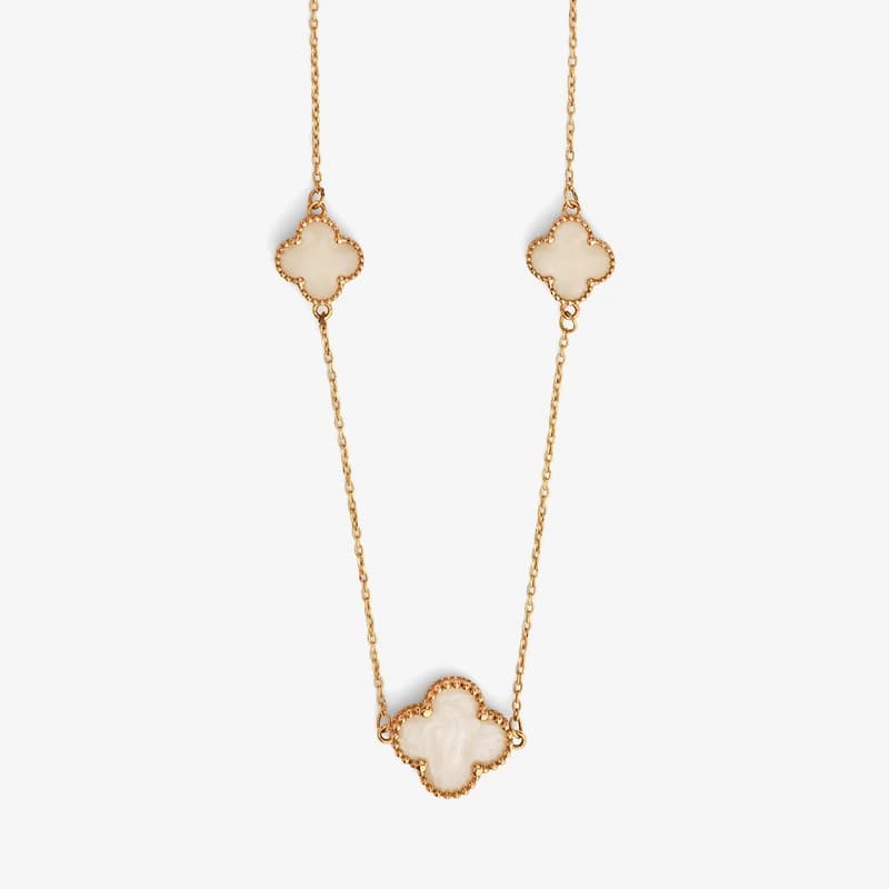 گردنبند طلا حلقه ای فلامینگو ونکلیف wn1276