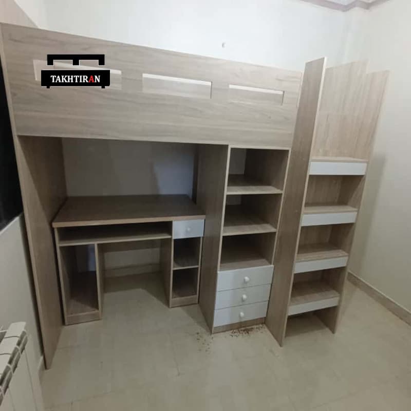 تخت خواب پسرانه با میز تحریر و کمد برنا — تصویر ۱۲