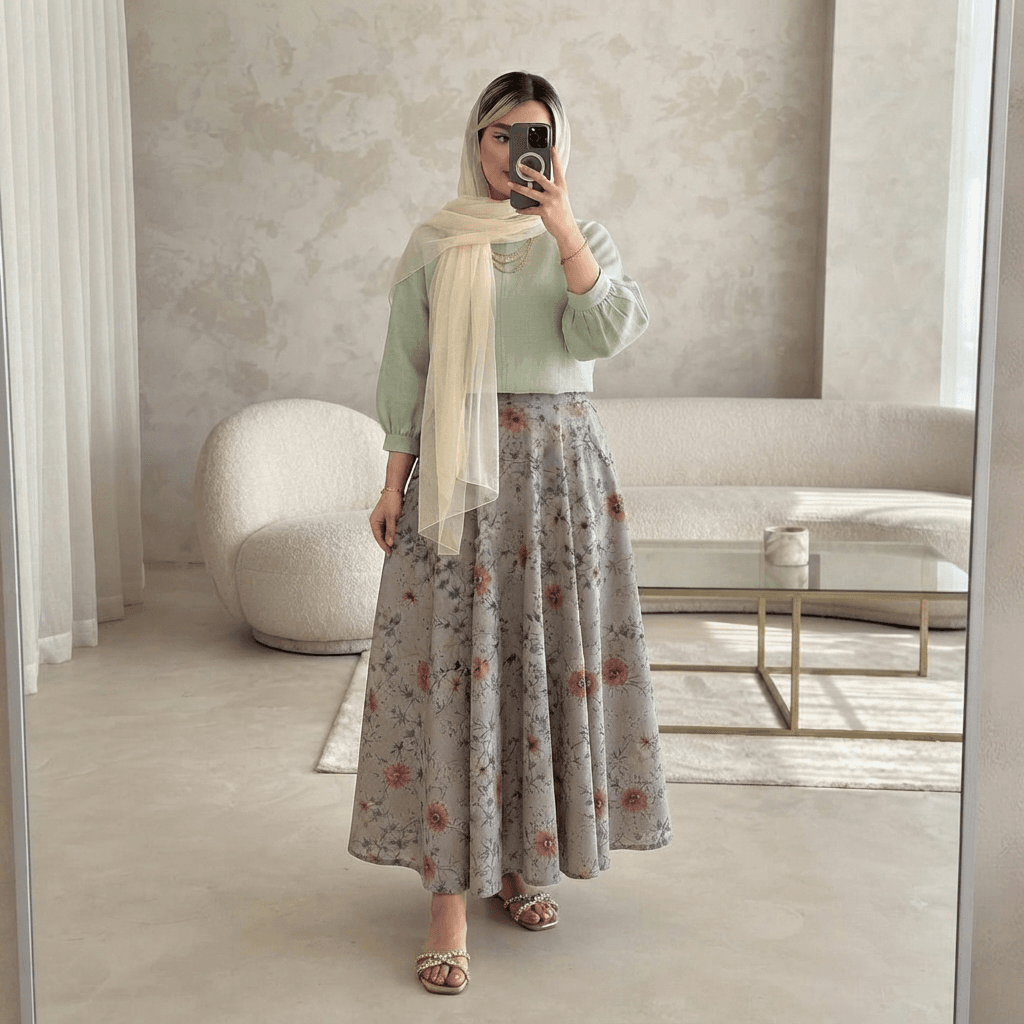 شومیز دامن گلدیس🌺 — تصویر ۷