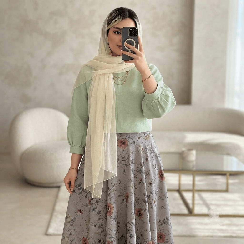 شومیز دامن گلدیس🌺 — تصویر ۶