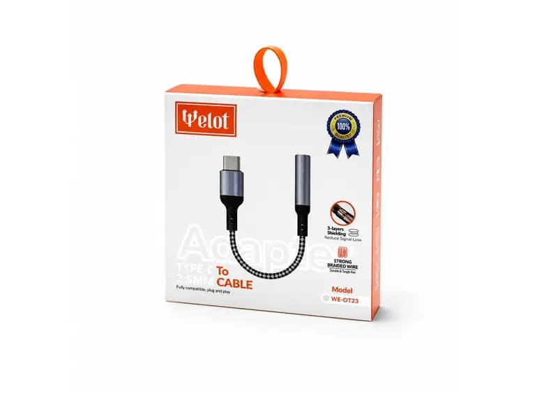 مبدل تایپ سی به جک 3.5 ویلوت WE-OT23 — تصویر ۲
