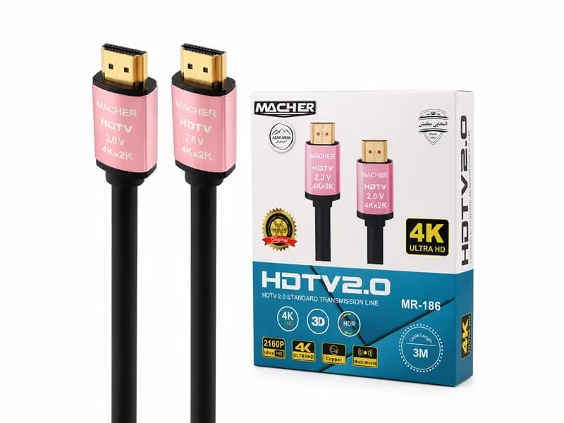 کابل انتقال تصویر مچر HDMI 4K در طولهای 1.5، 3 و 10 متر — تصویر ۴