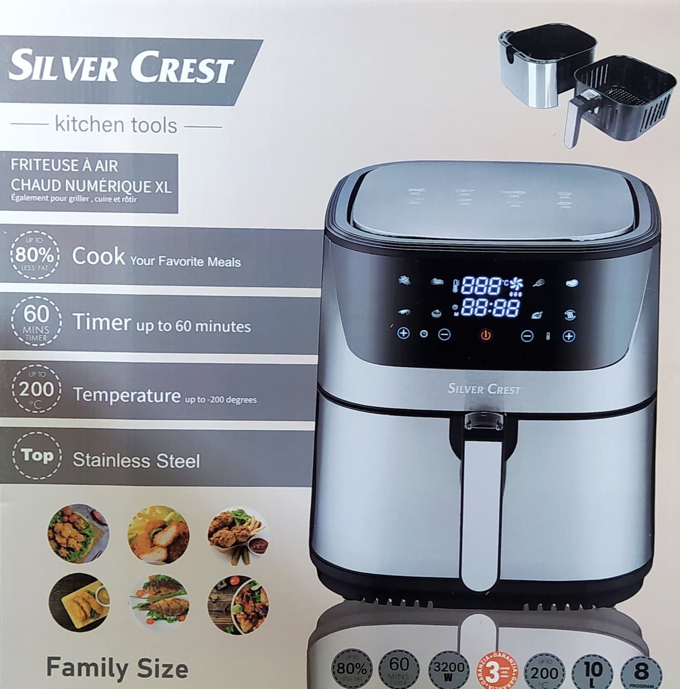 سرخ کن 10 لیتری سیلور کرست مدل SC-AF801 — تصویر ۳