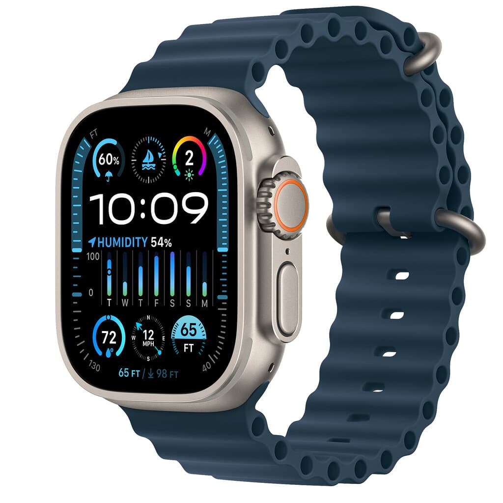 ساعت هوشمند اپل مدل Ultra 2 Titanium Case Ocean Band 49mm — تصویر ۷