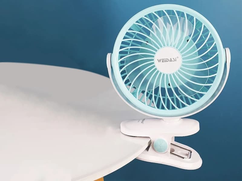 پنکه شارژی گیره‌ای ویداسی مدل WD-225 — تصویر ۲