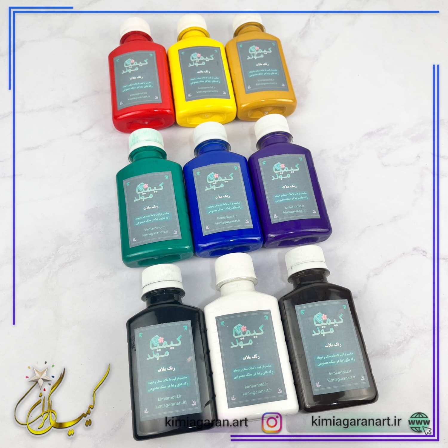 رنگ ملات سنگ مصنوعی (رنگ ژله ای سنگ مصنوعی) رنگدانه خارجی 150 میل — تصویر ۴