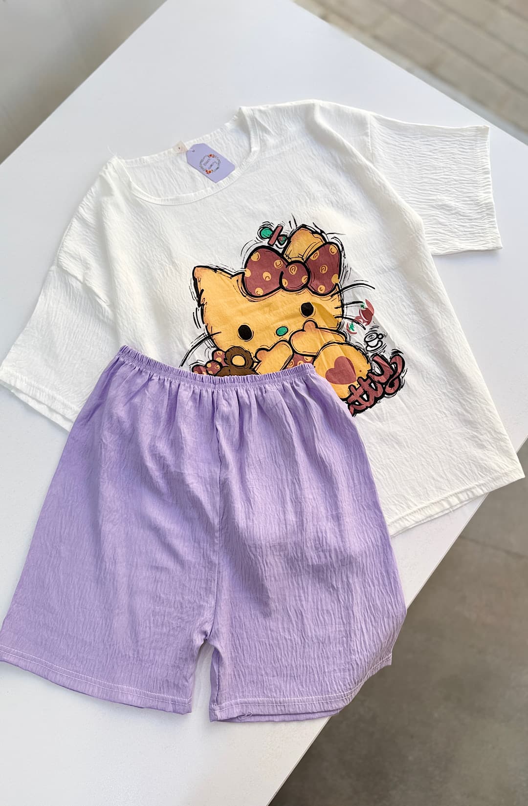 ست تیشرت شلوارک hello kitty — تصویر ۴