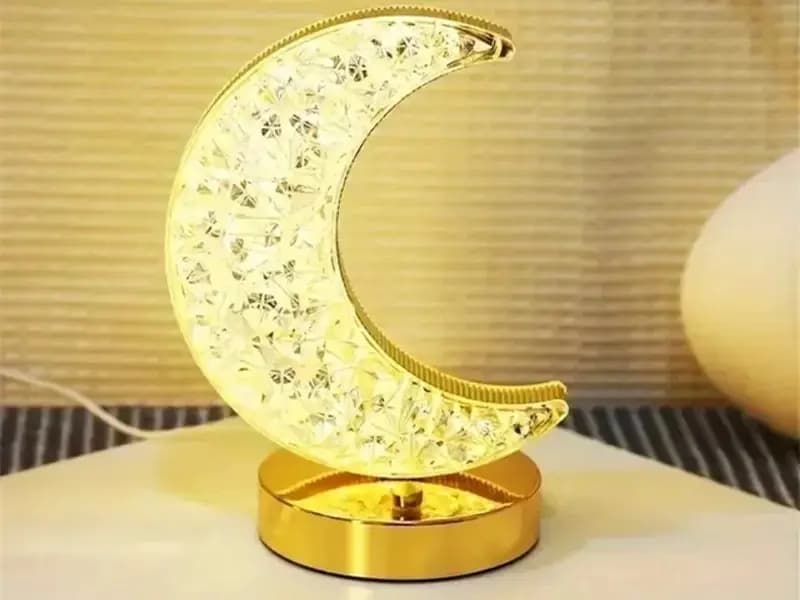آباژور و چراغ خواب لمسی طرح ماه