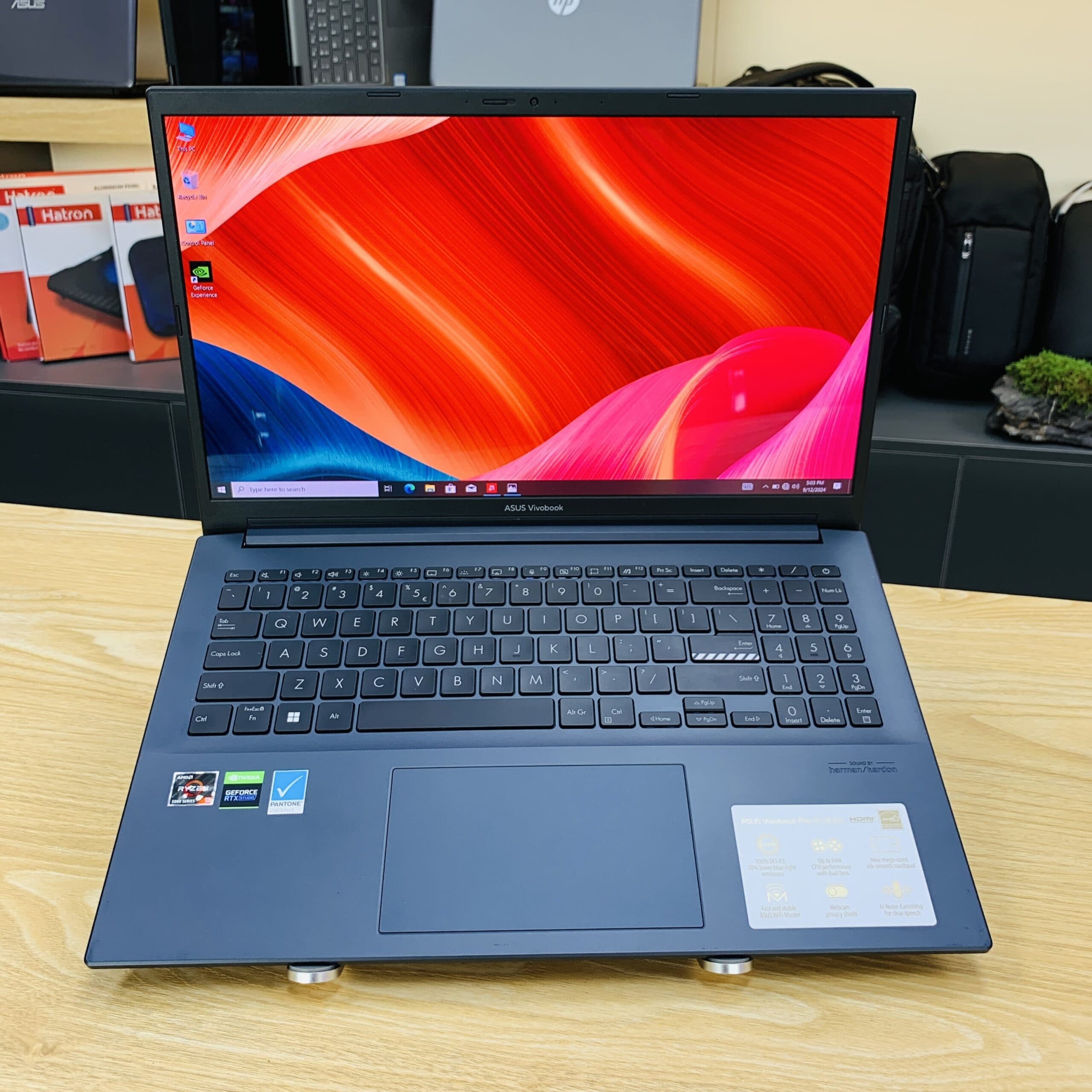 لپ تاپ ایسوس مدل Asus Vivobook Pro 15 OLED AMD Ryzen 9 5900HX 16GB 1000SSD — تصویر ۵
