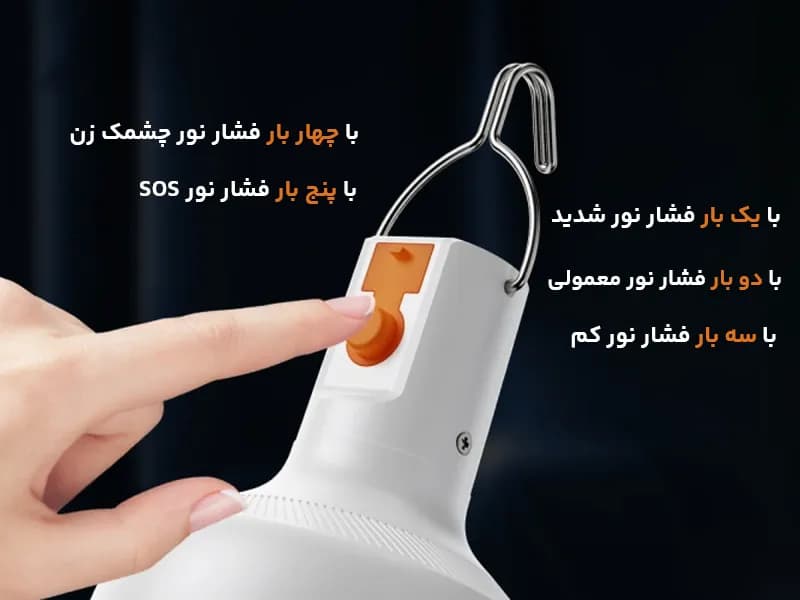 چراغ آویز مدل DP-7855 با نور 18 وات — تصویر ۴