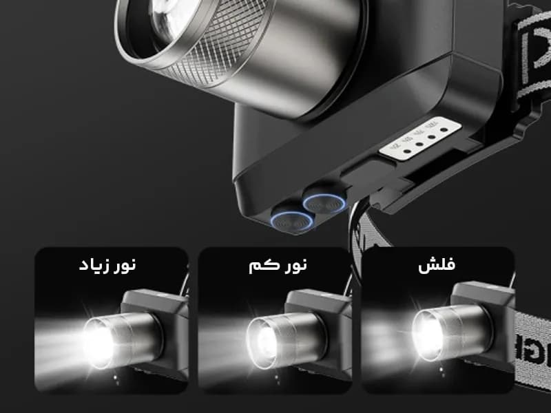 چراغ هدلایت شارژی DP-7259A — تصویر ۱۰