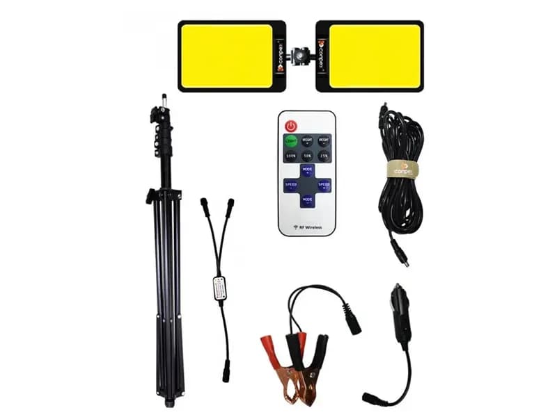 چراغ کمپینگ دو پنل CONPEX مدل FR-28 COB RF — تصویر ۸