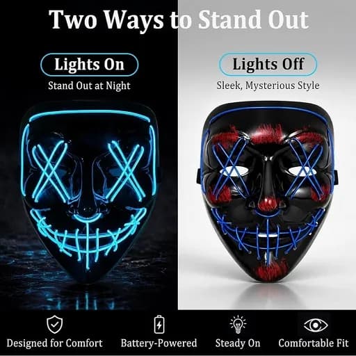 ماسک LED شخصیت وی — تصویر ۸