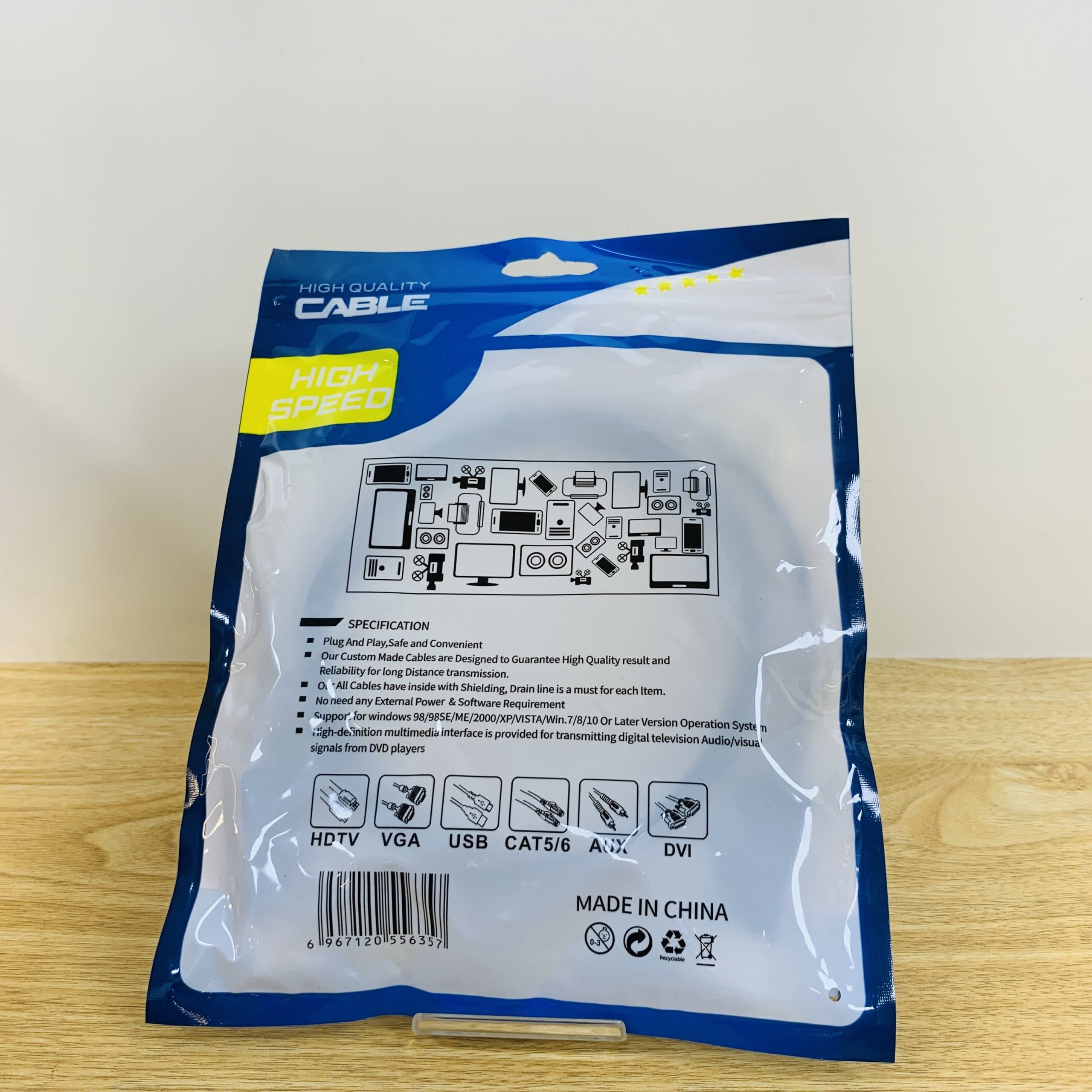کابل DisplayPort 1.8 متری 2K — تصویر ۲