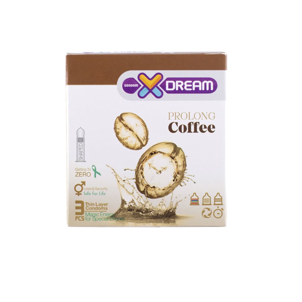 کاندوم ایکس دریم تاخیری قهوه 3تایی PROLONG COFFEE