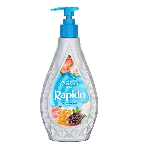 مایع دستشویی لوکس کرمی راپیدو 450‌گرمی آبی — تصویر ۲