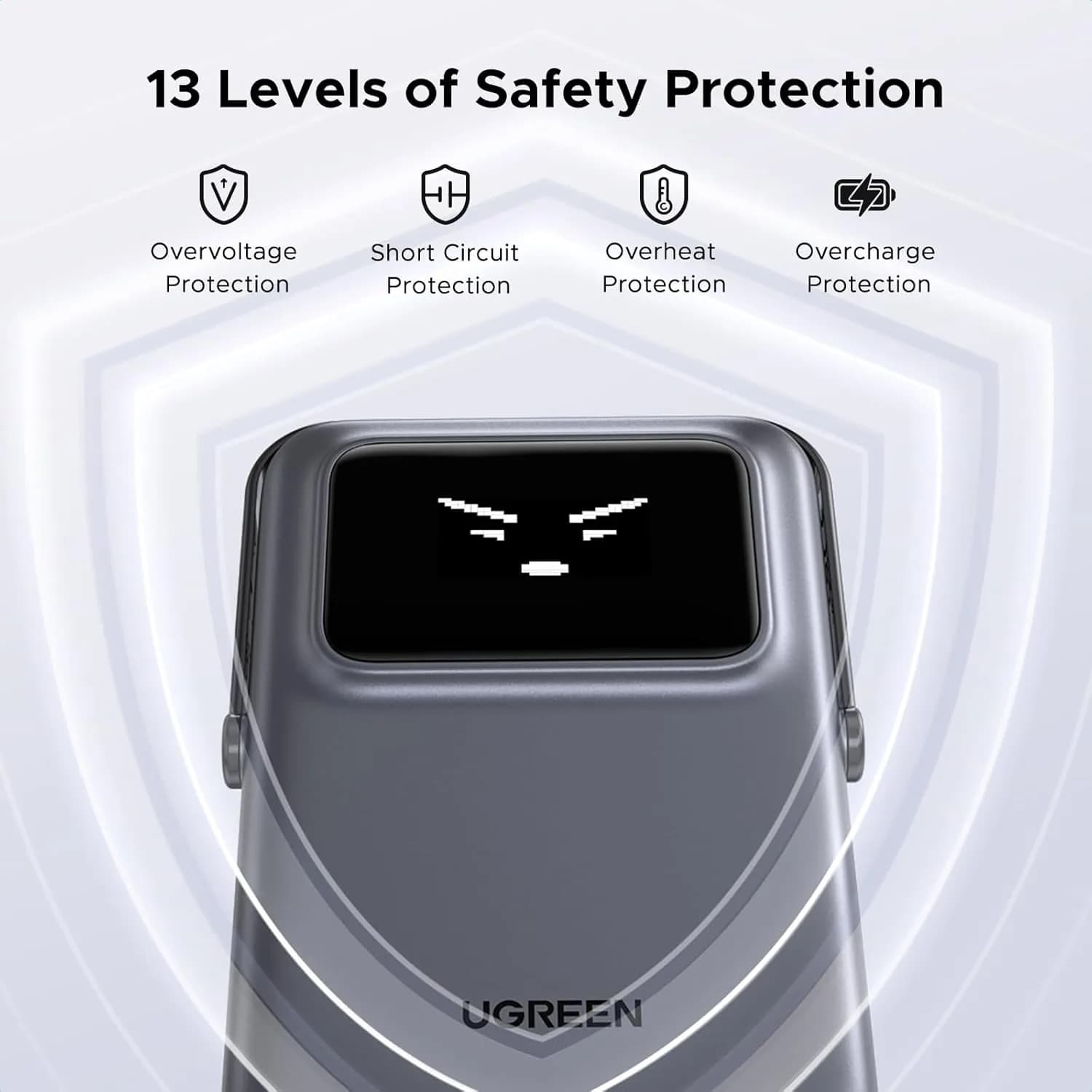 پاوربانک مگ سیف 10000 میلی آمپر یوگرین UGREEN Uno Series Magnetic Wireless Power Bank 10000mAh PB572 — تصویر ۱۲