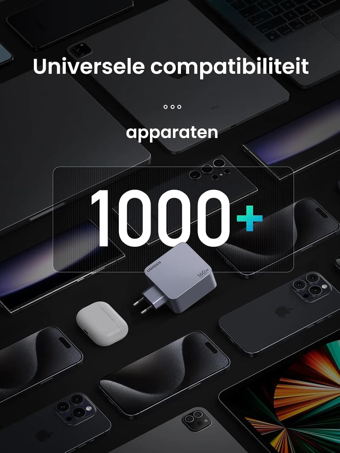 شارژر دیواری ۱۶۰ وات یوگرین UGREEN Nexode Pro 160W GaN Charger X763 — تصویر ۵
