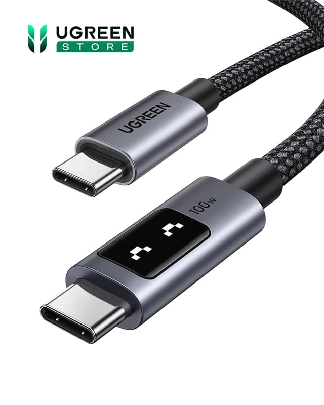 کابل شارژ 1 متر یوگرین UGREEN Uno 100W USB C to USB C 100CM Cable L509 — تصویر ۹
