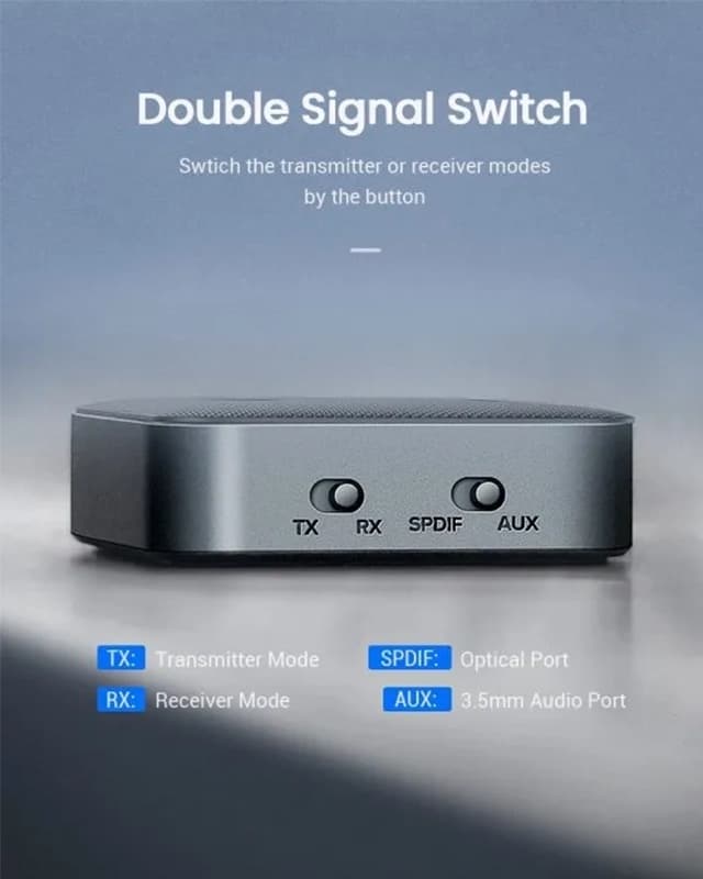 فرستنده و گیرنده یوگرین UGREEN Bluetooth aptX Transmitter Receiver CM144 — تصویر ۱۰