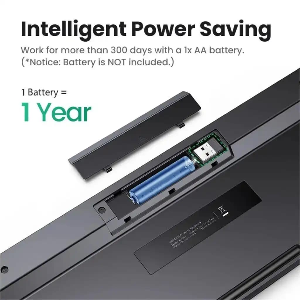 کیبورد بی سیم یوگرین Ugreen Wireless Keyboard KU004 — تصویر ۴