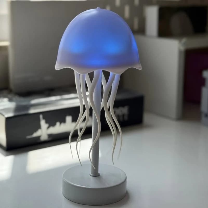 چراغ خواب مدل عروس دریایی RGB پایه فلزی — تصویر ۵