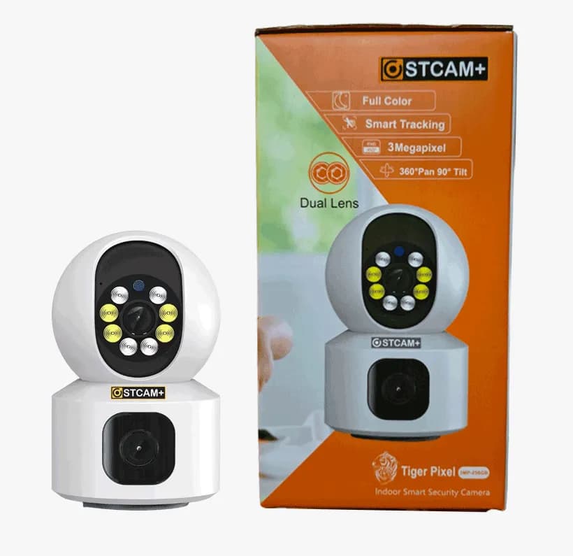 دوربین بیسیم اتاق کودک دو لنز OSTCAM مدل TIGER PIXEL 2×3MP — تصویر ۴