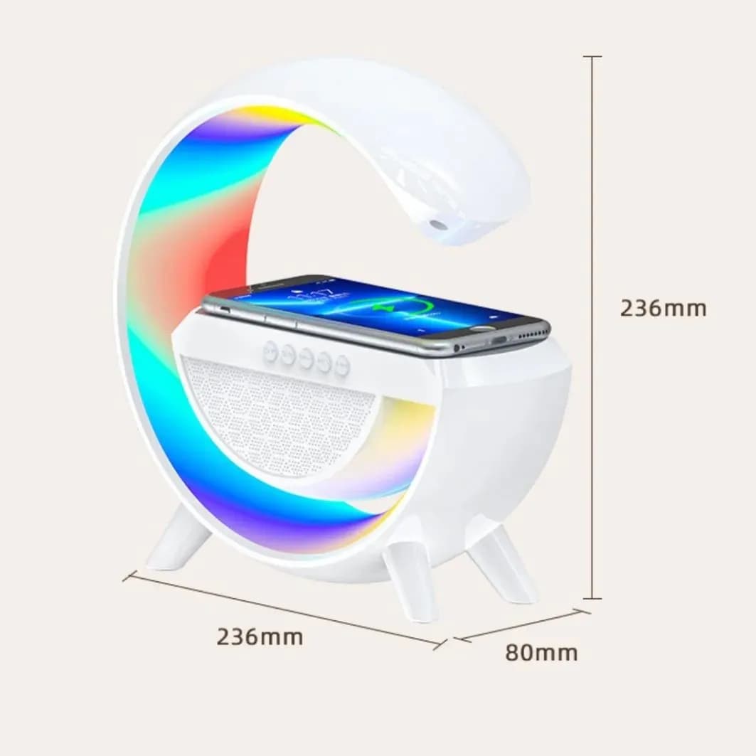 اسپیکر بلوتوثی و شارژر بی سیم مدل BT-2301 — تصویر ۱۲