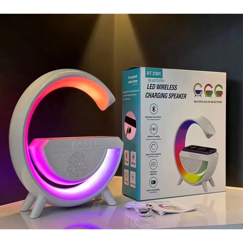 اسپیکر بلوتوثی و شارژر بی سیم مدل BT-2301 — تصویر ۷
