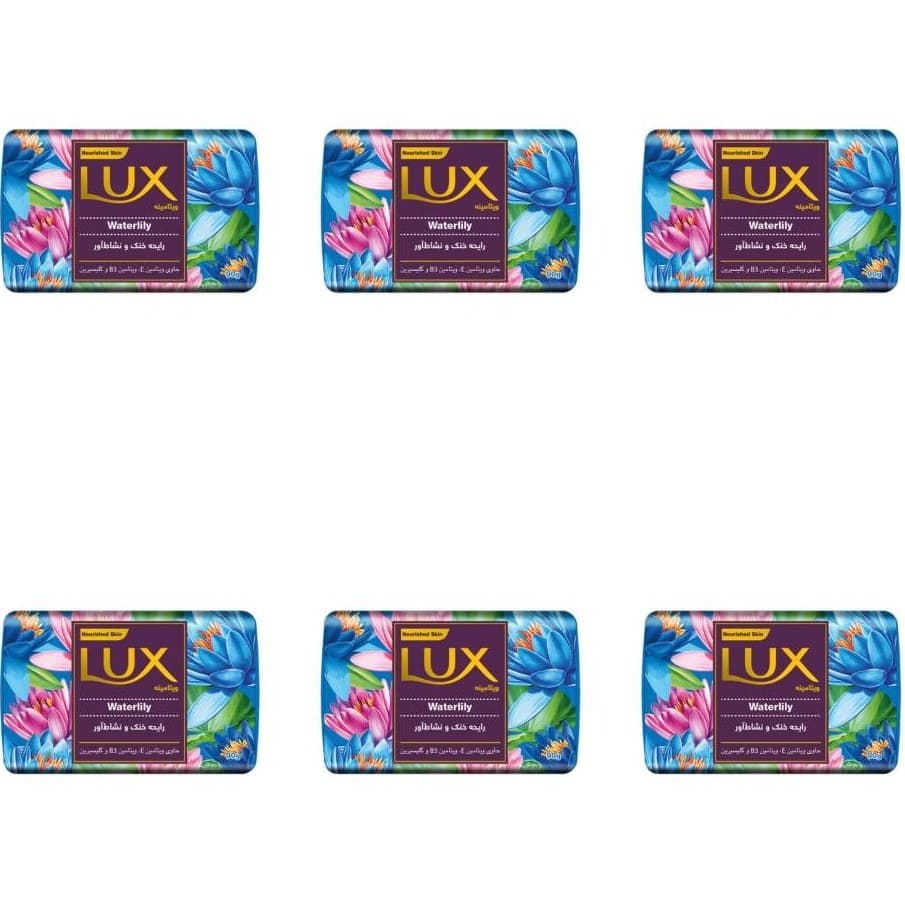 صابون شستشو waterlily لوکس – 90 گرم بسته 6 عددی — تصویر ۲