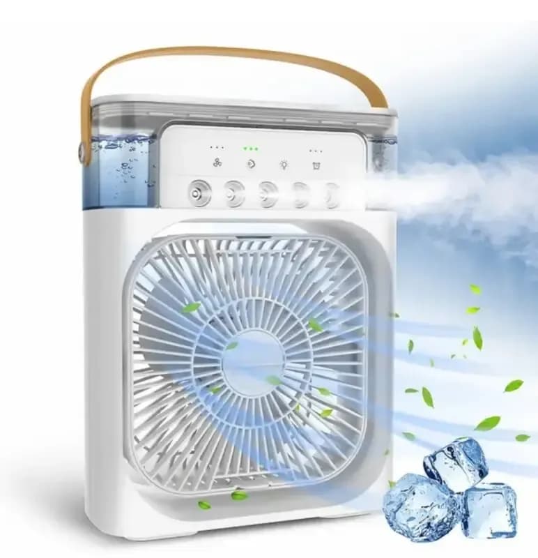 پنکه رومیزی مه پاش مدل Mini Cooling Fan RGB — تصویر ۹