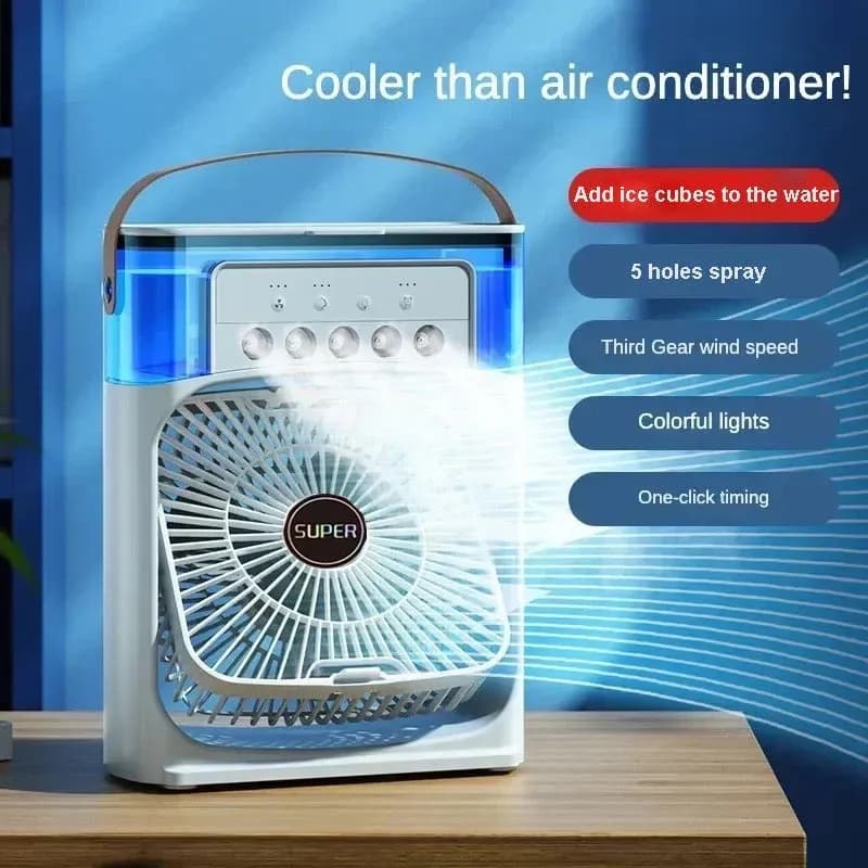 پنکه رومیزی مه پاش مدل Mini Cooling Fan RGB — تصویر ۴
