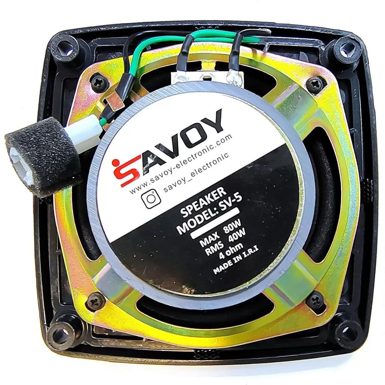 بلندگو فابریک درب عقب پراید ساووی مدل SV-5 (2 عددی)