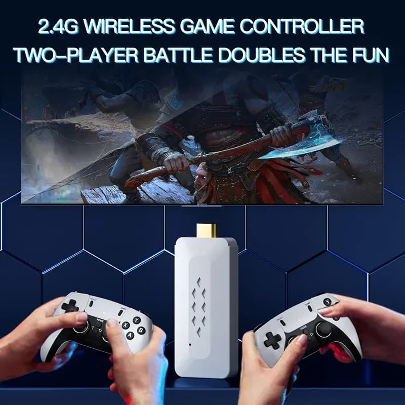 کنسول بازی نوستالژیک گیم استیک پرو مدل Game Stick Pro HD M22 64G — تصویر ۵