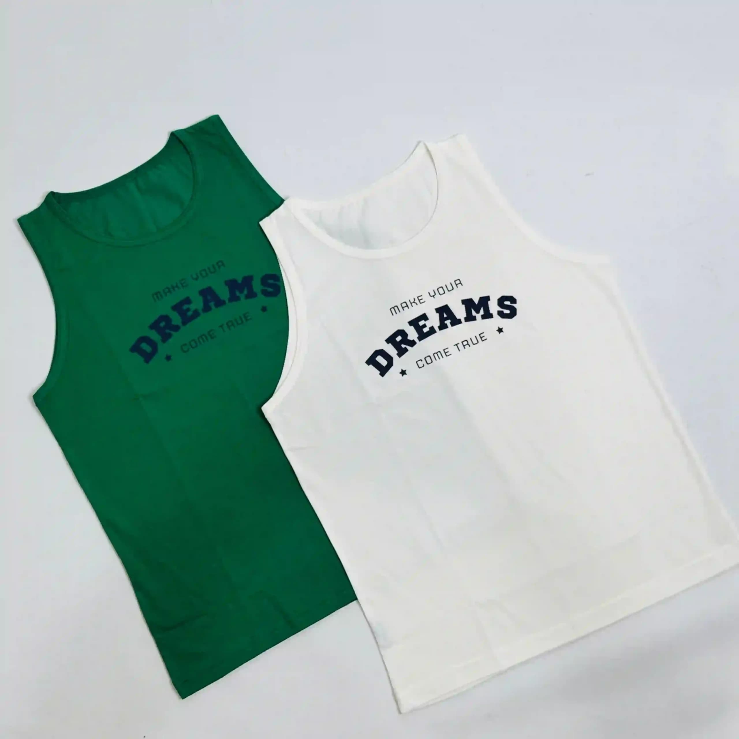 تاپ رکابی زنانه نخ پنبه نازک | خنک، سبک و راحت | رنگ‌های صورتی، سبز، قرمز و سفید