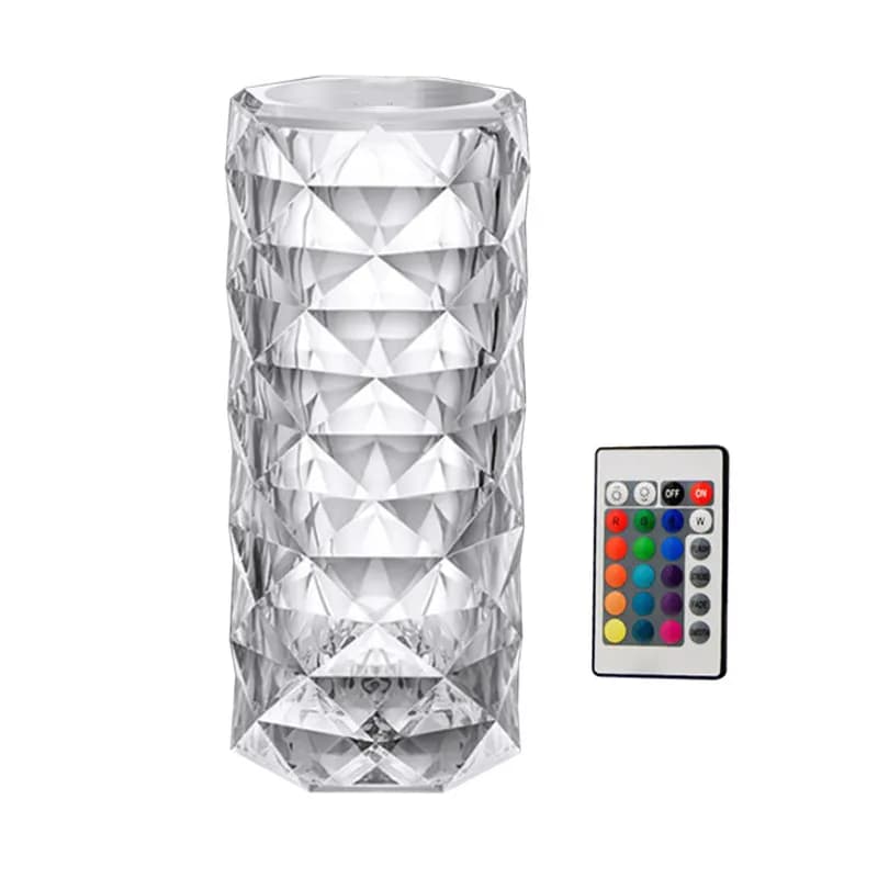 چراغ خواب کریستالی کنترلی طرح آباژور رومیزی مدل Diamond Lamp